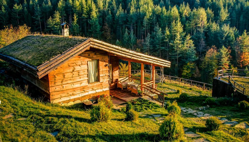 Панорама Хаус Лещен И Еко Къщи Дървена И Землянка 외부 사진
